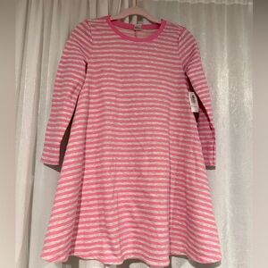 Old Navy Pink and White Striped Kids Dress